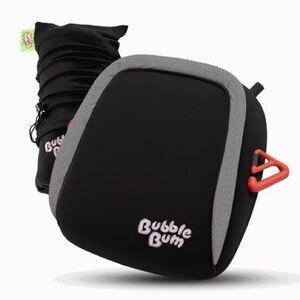 Bubblebum Black and Grey Travel Booster Seat
